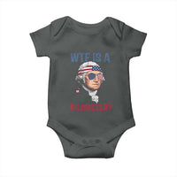WTF is A Kilometer Baby Onesie Funny 4th of July Founding Father