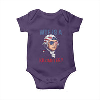 WTF is A Kilometer Baby Onesie Funny 4th of July Founding Father