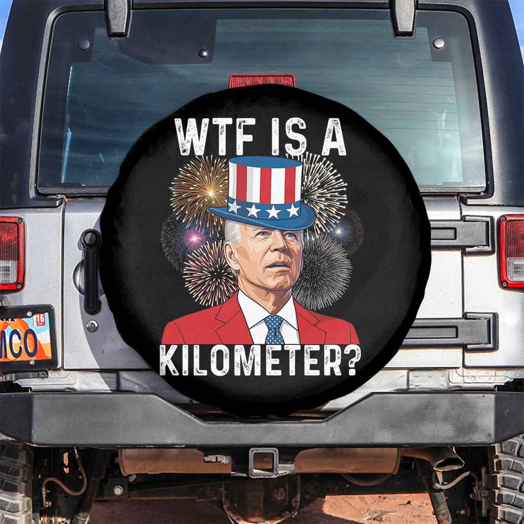 WTF is A Kilometer Spare Tire Cover Funny 4th of July