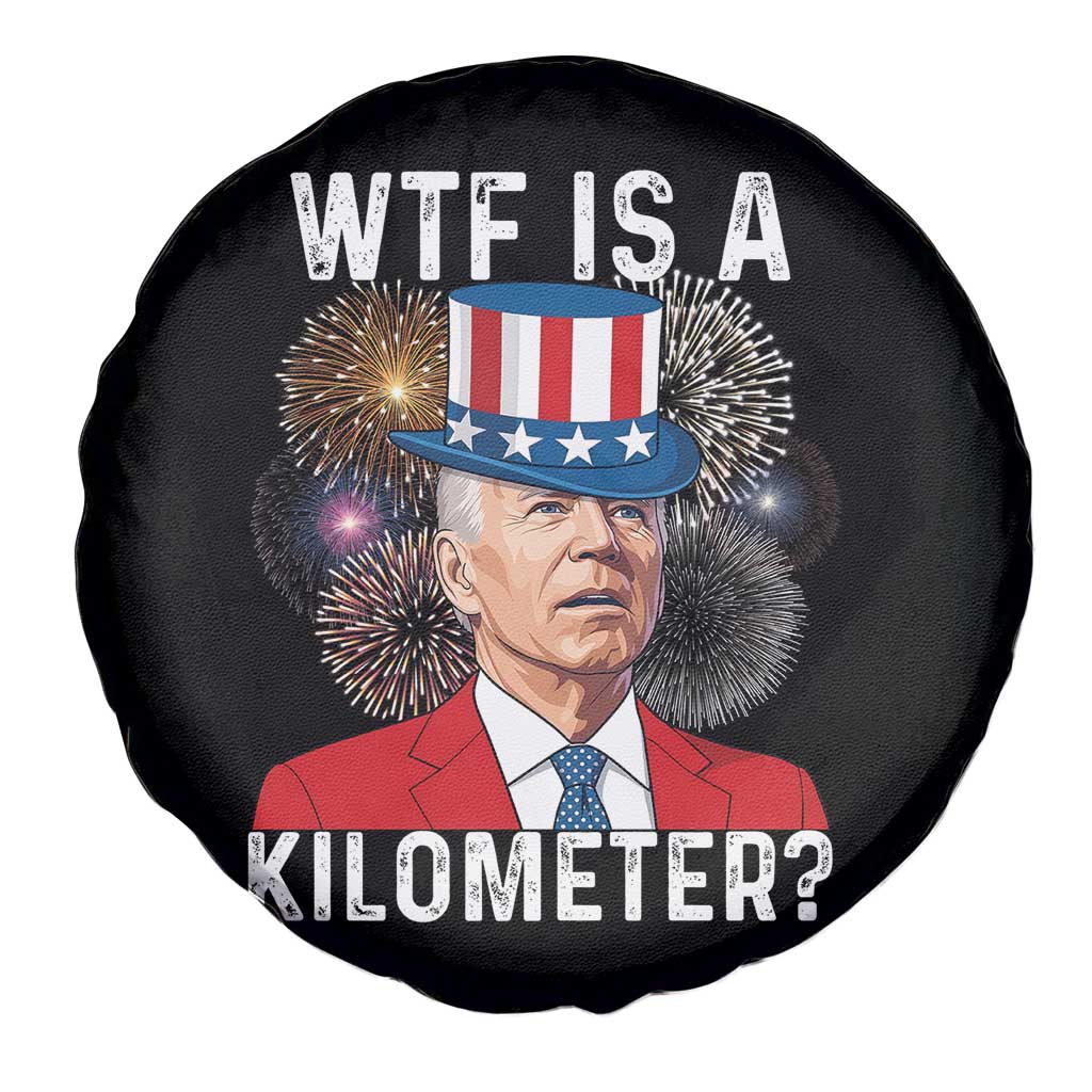 WTF is A Kilometer Spare Tire Cover Funny 4th of July