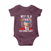 WTF is A Kilometer Baby Onesie Funny 4th of July
