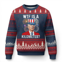 WTF is A Kilometer Ugly Christmas Sweater Funny 4th of July