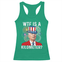 WTF is A Kilometer Racerback Tank Top Funny 4th of July