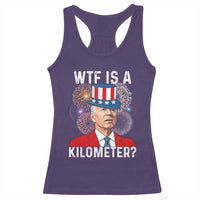 WTF is A Kilometer Racerback Tank Top Funny 4th of July