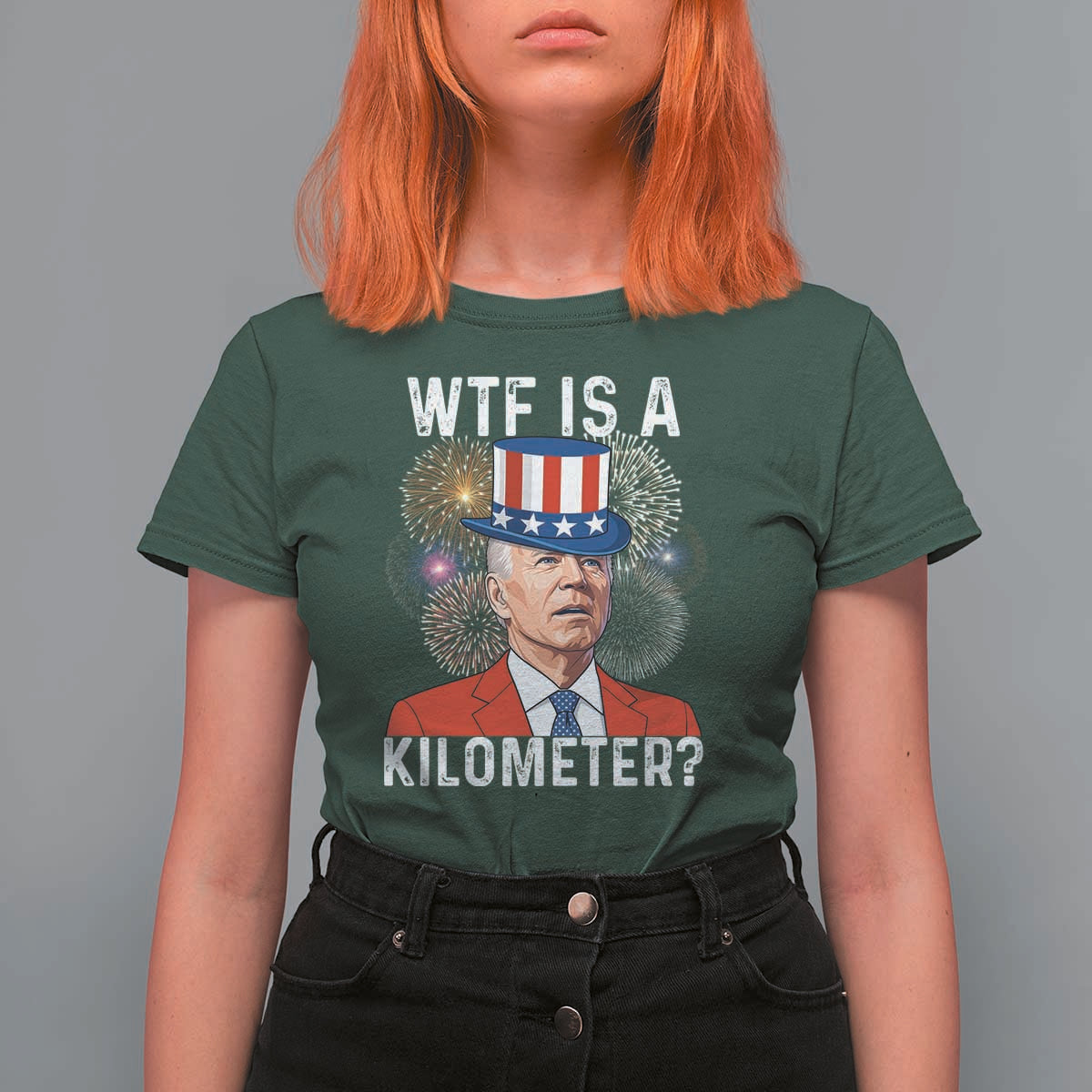 WTF is A Kilometer T Shirt For Women Funny 4th of July