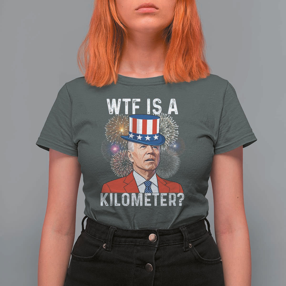 WTF is A Kilometer T Shirt For Women Funny 4th of July