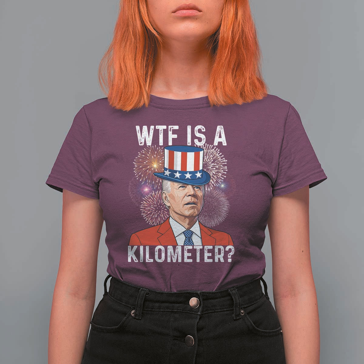 WTF is A Kilometer T Shirt For Women Funny 4th of July