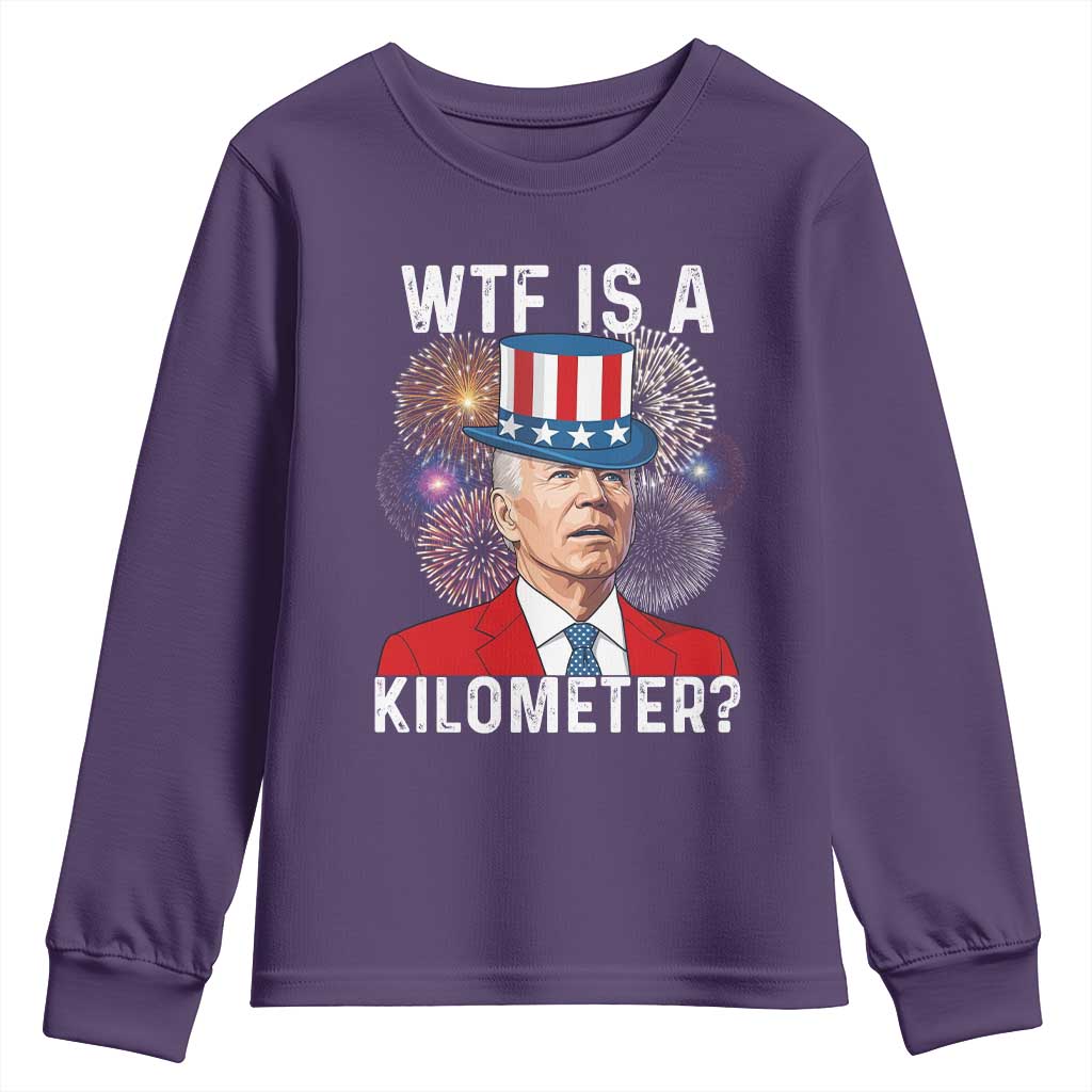 WTF is A Kilometer Youth Sweatshirt Funny 4th of July