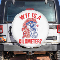 WTF is A Kilometer Spare Tire Cover Patriotic Eagle 4th of July USA American Flag