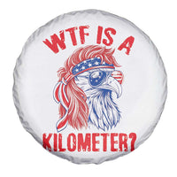 WTF is A Kilometer Spare Tire Cover Patriotic Eagle 4th of July USA American Flag