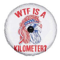 WTF is A Kilometer Spare Tire Cover Patriotic Eagle 4th of July USA American Flag