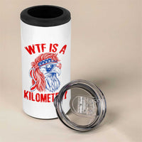 WTF is A Kilometer 4 in 1 Can Cooler Tumbler Patriotic Eagle 4th of July USA American Flag