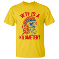 WTF is A Kilometer T Shirt Patriotic Eagle 4th of July USA American Flag