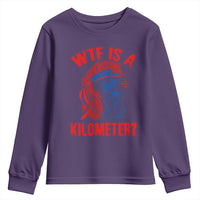 WTF is A Kilometer Youth Sweatshirt Patriotic Eagle 4th of July USA American Flag
