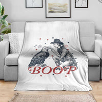 Boop Eagle Throw Blanket Western Cowboy Patriotic 4th of July