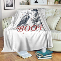 Boop Eagle Throw Blanket Western Cowboy Patriotic 4th of July