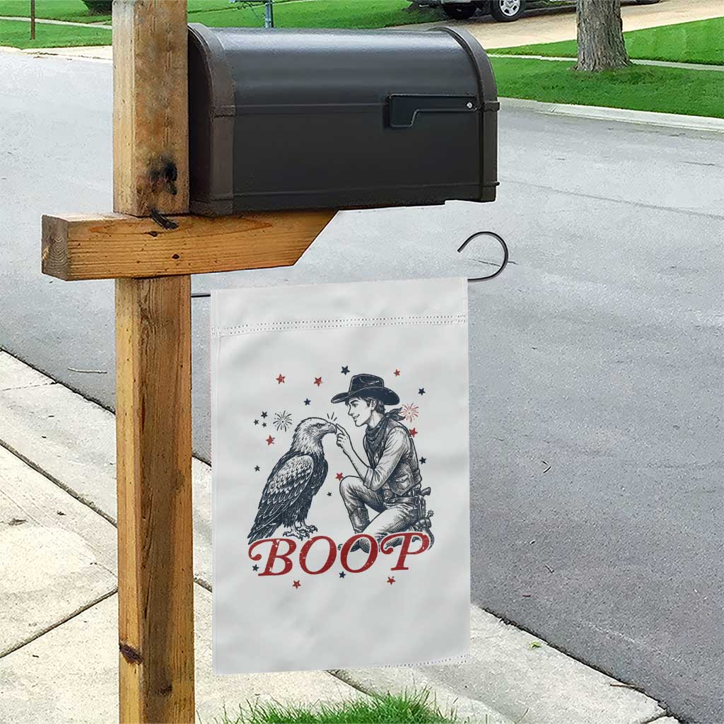 Boop Eagle Garden Flag Western Cowboy Patriotic 4th of July