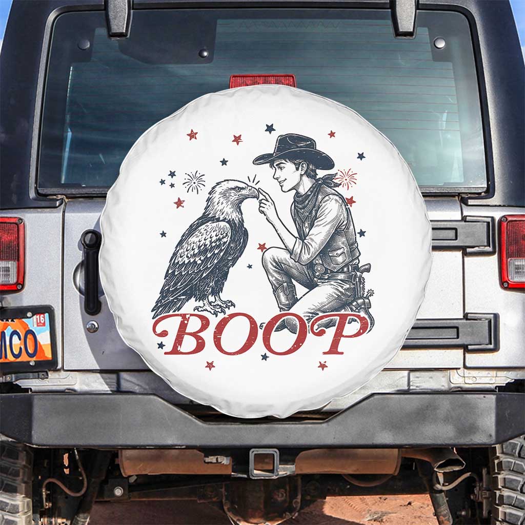 Boop Eagle Spare Tire Cover Western Cowboy Patriotic 4th of July