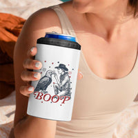 Boop Eagle 4 in 1 Can Cooler Tumbler Western Cowboy Patriotic 4th of July