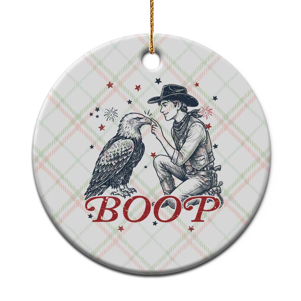 Boop Eagle Ceramic Ornament Western Cowboy Patriotic 4th of July