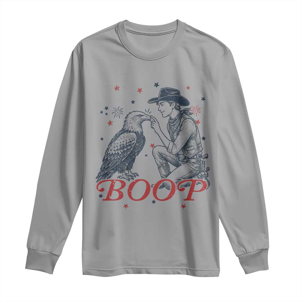 Boop Eagle Long Sleeve Shirt Western Cowboy Patriotic 4th of July
