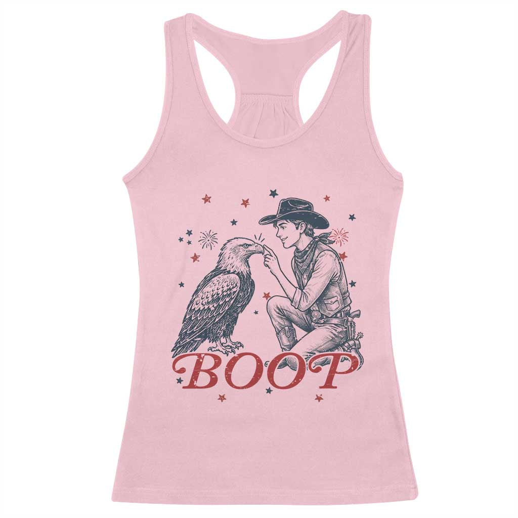 Boop Eagle Racerback Tank Top Western Cowboy Patriotic 4th of July
