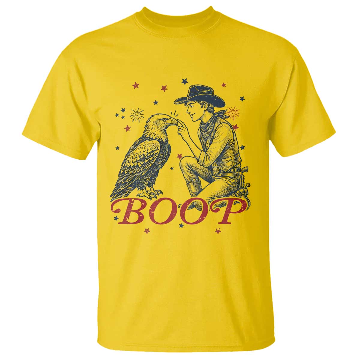 Boop Eagle T Shirt Western Cowboy Patriotic 4th of July