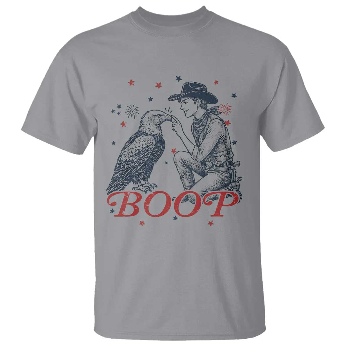 Boop Eagle T Shirt Western Cowboy Patriotic 4th of July