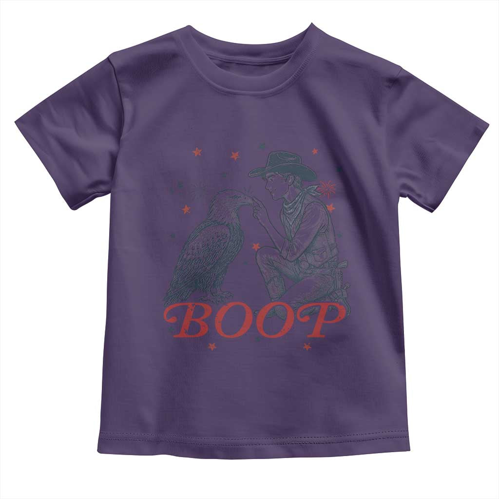 Boop Eagle Toddler T Shirt Western Cowboy Patriotic 4th of July