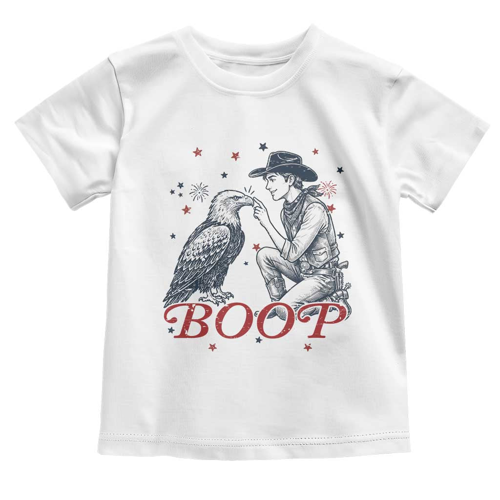Boop Eagle Toddler T Shirt Western Cowboy Patriotic 4th of July
