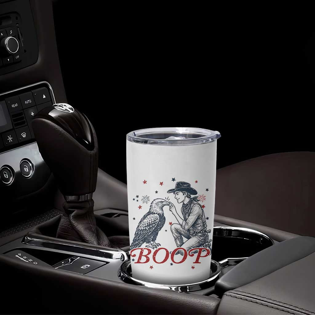 Boop Eagle Tumbler Cup Western Cowboy Patriotic 4th of July