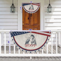 Boop Eagle Patriotic Fan Flag Western Cowboy 4th of July