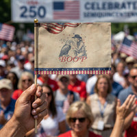 Boop Eagle Patriotic Handheld Flag Western Cowboy 4th of July