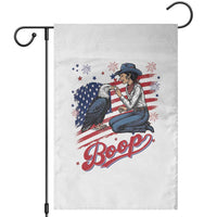 Boop Eagle Garden Flag Western Cowgirl Patriotic USA American 4th of July