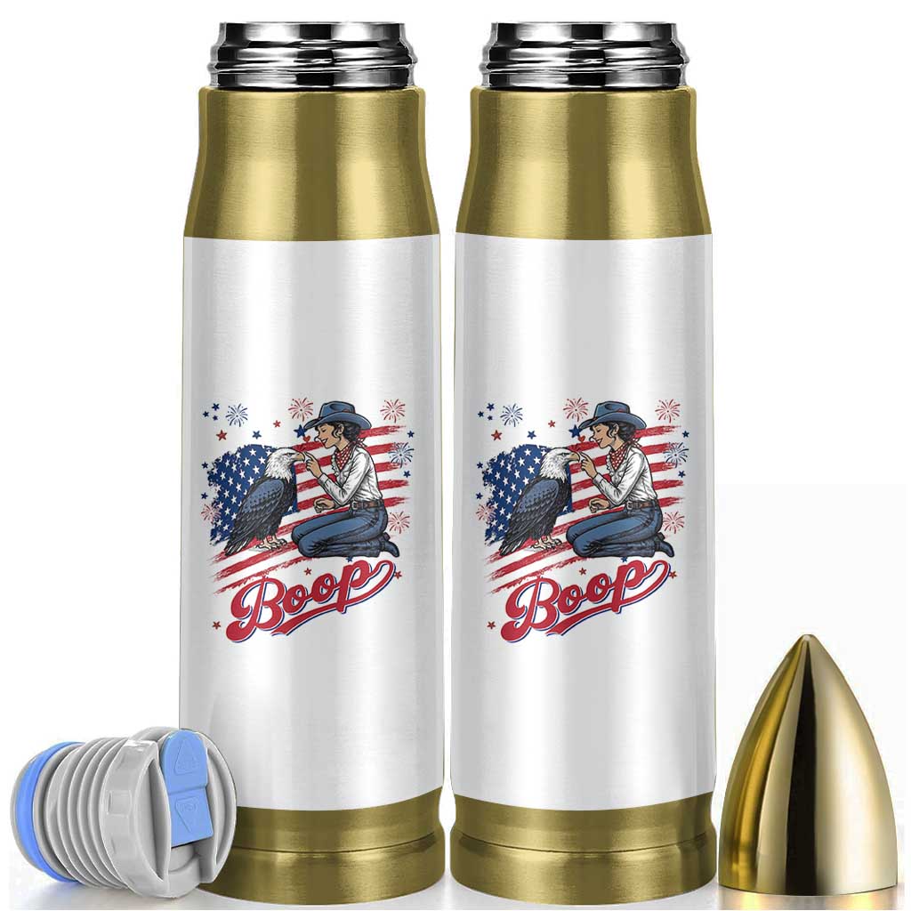 Boop Eagle Bullet Tumbler Western Cowgirl Patriotic USA American 4th of July