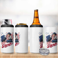 Boop Eagle 4 in 1 Can Cooler Tumbler Western Cowgirl Patriotic USA American 4th of July