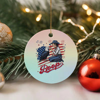 Boop Eagle Ceramic Ornament Western Cowgirl Patriotic USA American 4th of July