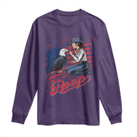 Boop Eagle Long Sleeve Shirt Western Cowgirl Patriotic USA American 4th of July