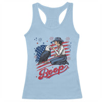 Boop Eagle Racerback Tank Top Western Cowgirl Patriotic USA American 4th of July