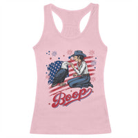 Boop Eagle Racerback Tank Top Western Cowgirl Patriotic USA American 4th of July