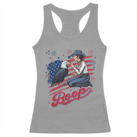 Boop Eagle Racerback Tank Top Western Cowgirl Patriotic USA American 4th of July