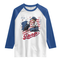 Boop Eagle Raglan Shirt Western Cowgirl Patriotic USA American 4th of July