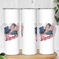 Boop Eagle Skinny Tumbler Western Cowgirl Patriotic USA American 4th of July