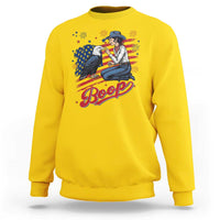 Boop Eagle Sweatshirt Western Cowgirl Patriotic USA American 4th of July