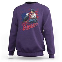 Boop Eagle Sweatshirt Western Cowgirl Patriotic USA American 4th of July