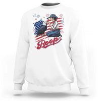 Boop Eagle Sweatshirt Western Cowgirl Patriotic USA American 4th of July