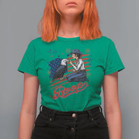 Boop Eagle T Shirt For Women Western Cowgirl Patriotic USA American 4th of July