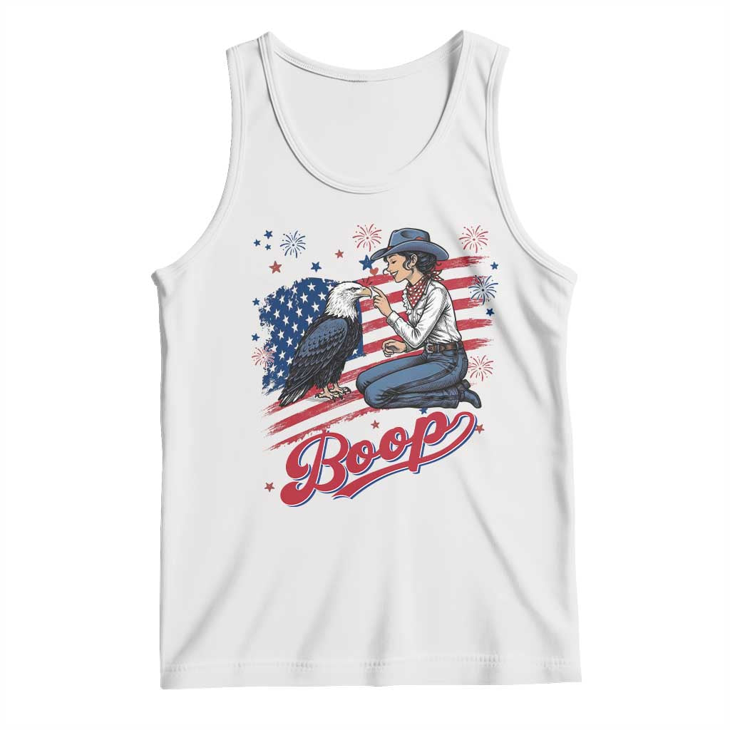 Boop Eagle Tank Top Western Cowgirl Patriotic USA American 4th of July