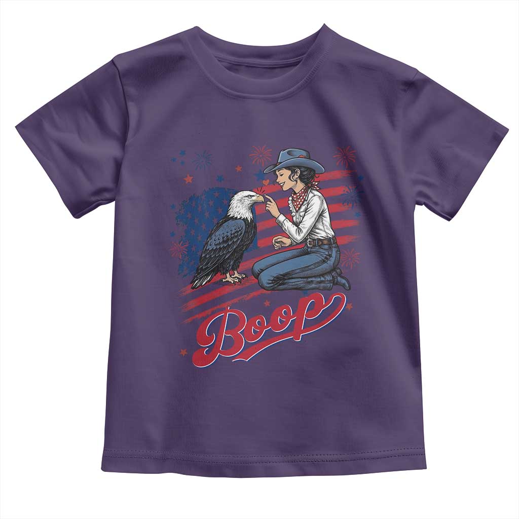 Boop Eagle Toddler T Shirt Western Cowgirl Patriotic USA American 4th of July