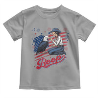 Boop Eagle Toddler T Shirt Western Cowgirl Patriotic USA American 4th of July